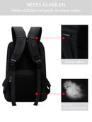 D-Pack Unisex Siyah Teknolojik Kumaş Hardcase Sırt Çantası | Derimod
