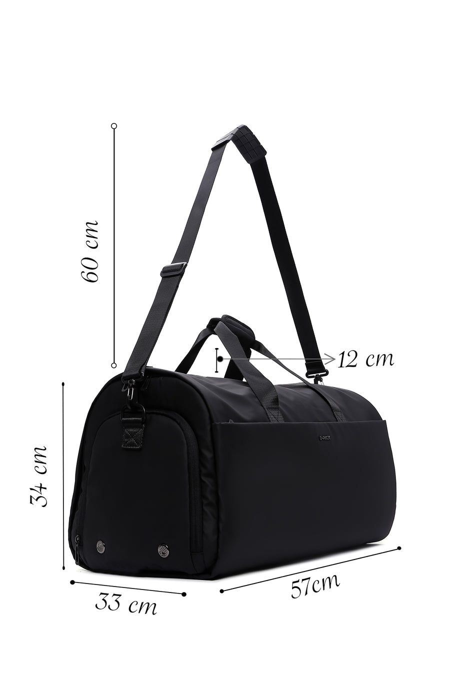 D-Pack Men's Black Travel Bag