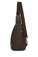 Men's Brown Leather Crossbody Bag | Derimod