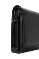 Men's Black Leather Messenger Bag | Derimod