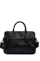 Men's Black Long Strap Briefcase | Derimod