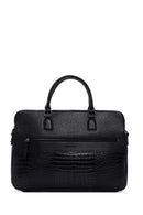 Men's Black Long Strap Briefcase | Derimod