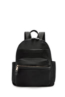 Women's Black Front Pocket Backpack | Derimod