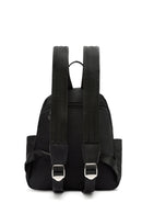 Women's Black Front Pocket Backpack | Derimod