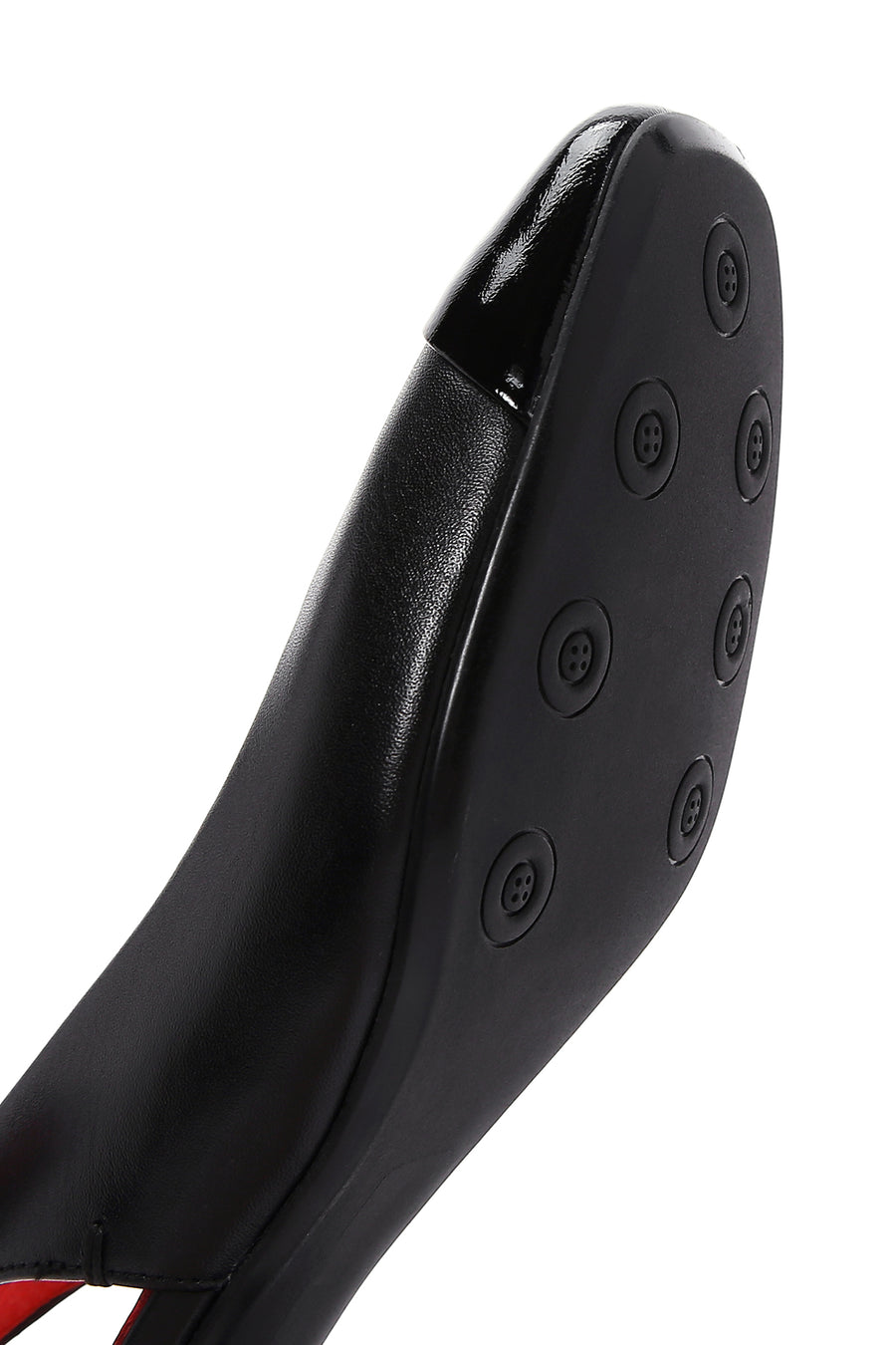 Derimod Gritti Women's Black Thick Heeled Leather Shoes