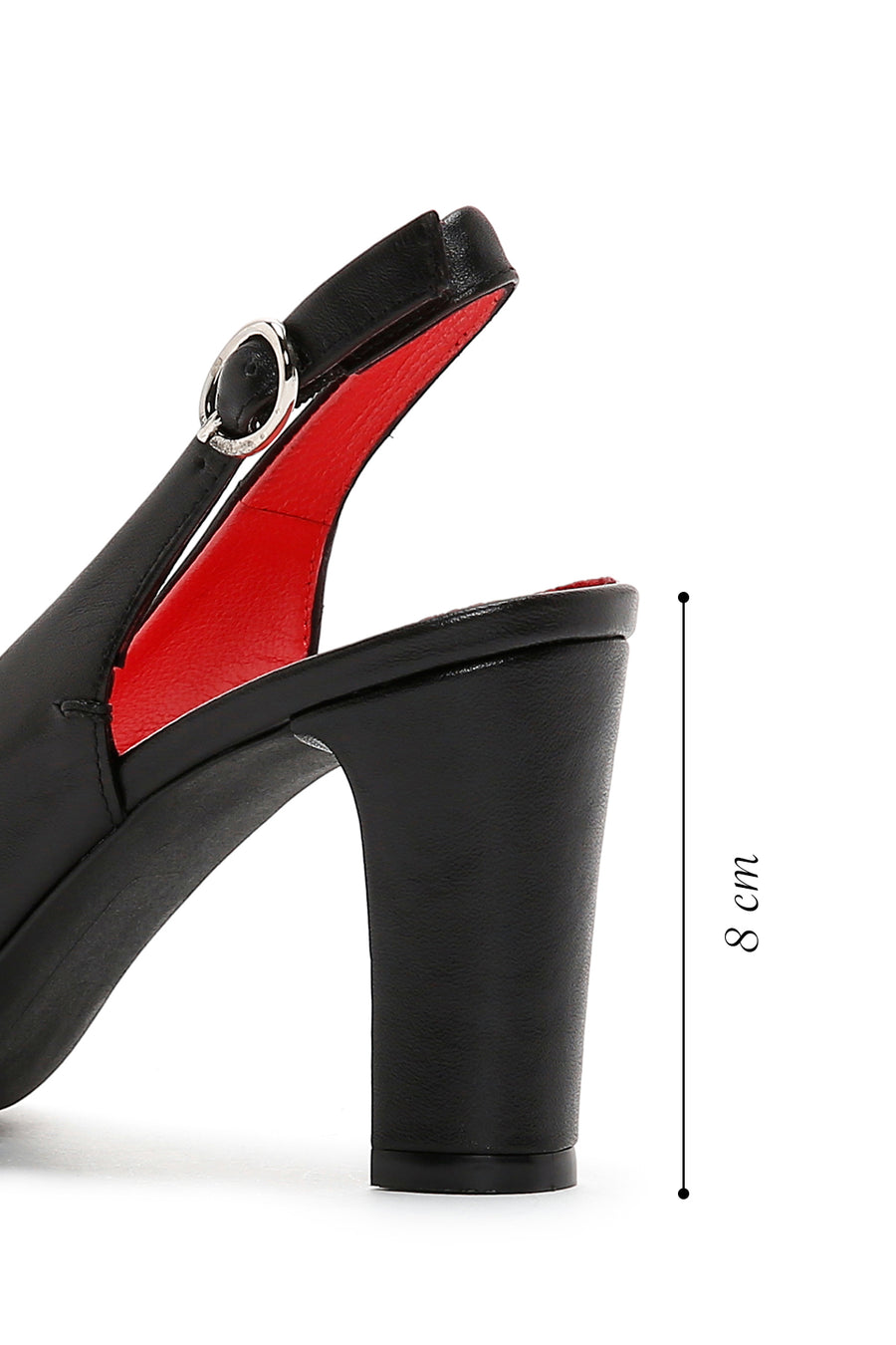 Derimod Gritti Women's Black Heeled Leather Shoes