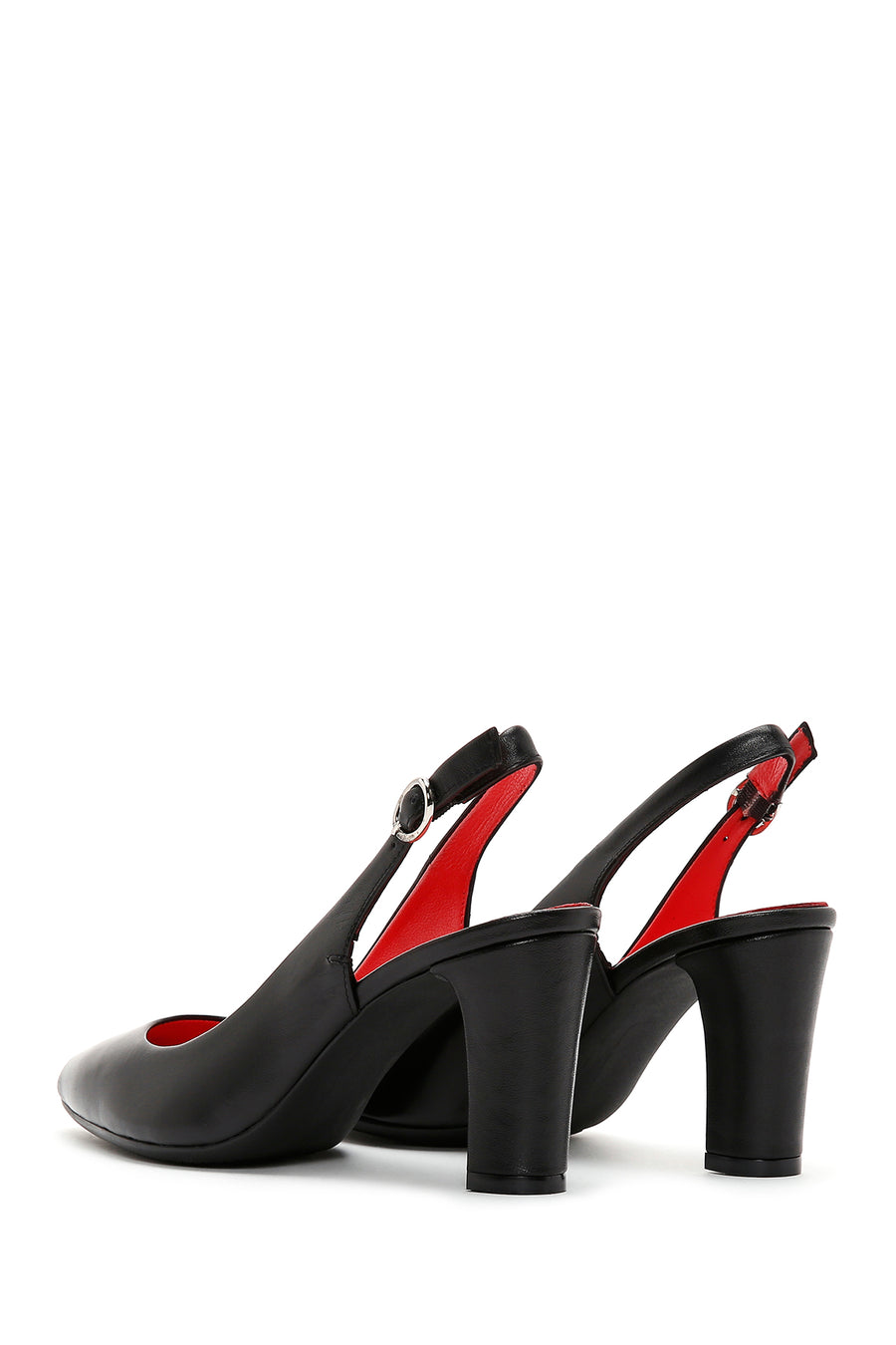 Derimod Gritti Women's Black Heeled Leather Shoes
