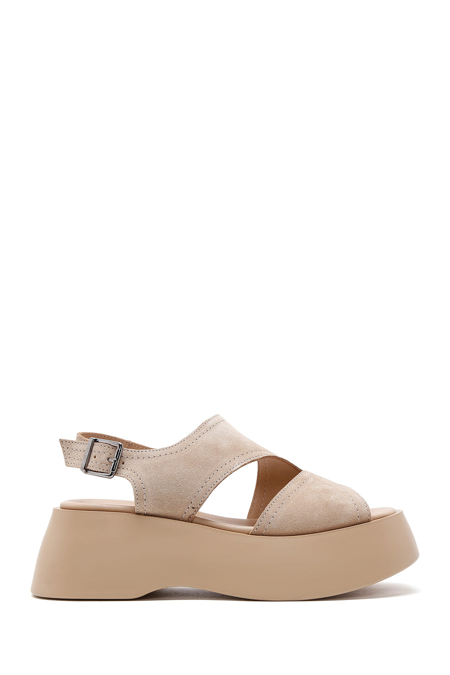Women's Beige Thick Soled Sandals 23SFD151910 | Derimod