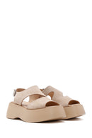 Women's Beige Thick Soled Sandals | Derimod