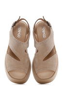Women's Beige Thick Soled Sandals | Derimod