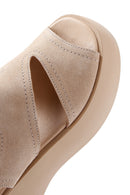 Women's Beige Thick Soled Sandals | Derimod