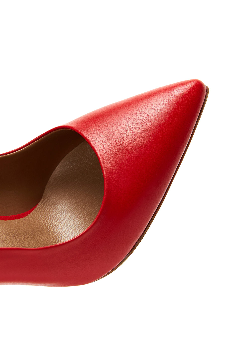 Women's Red Leather Stiletto