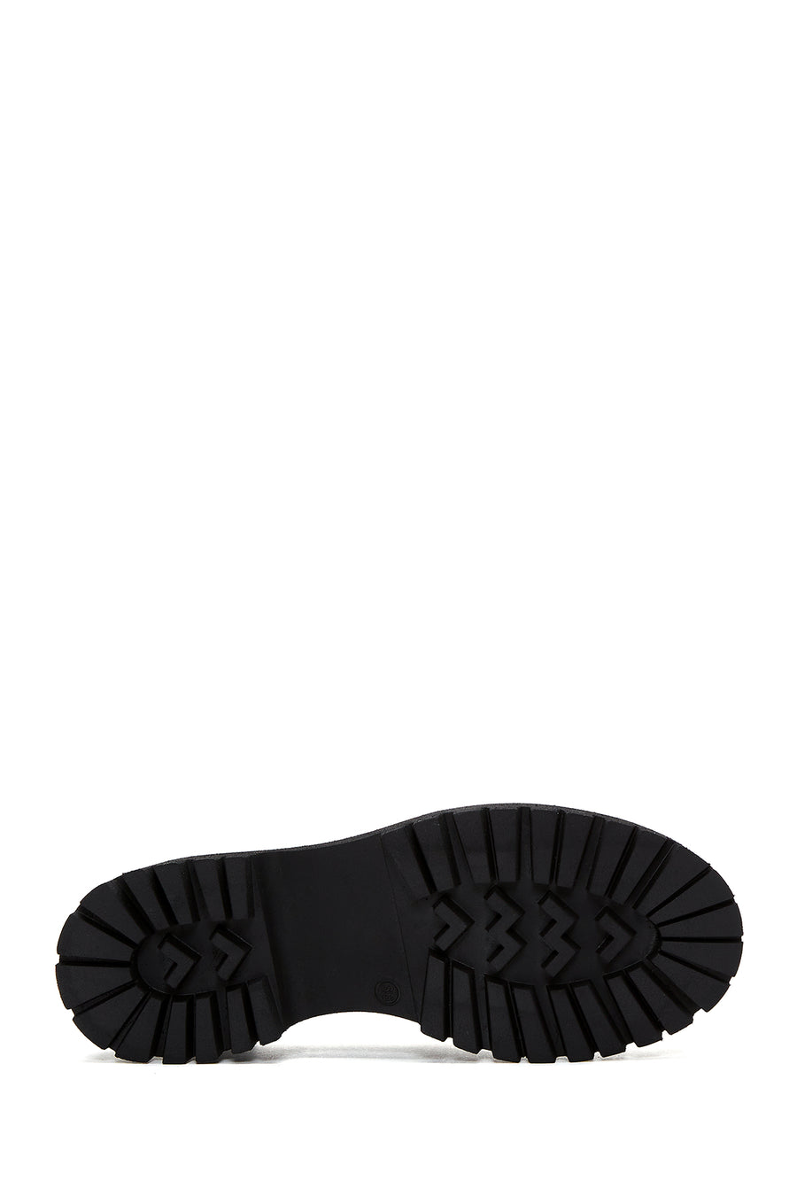 Women's Black Leather Masculine Loafer