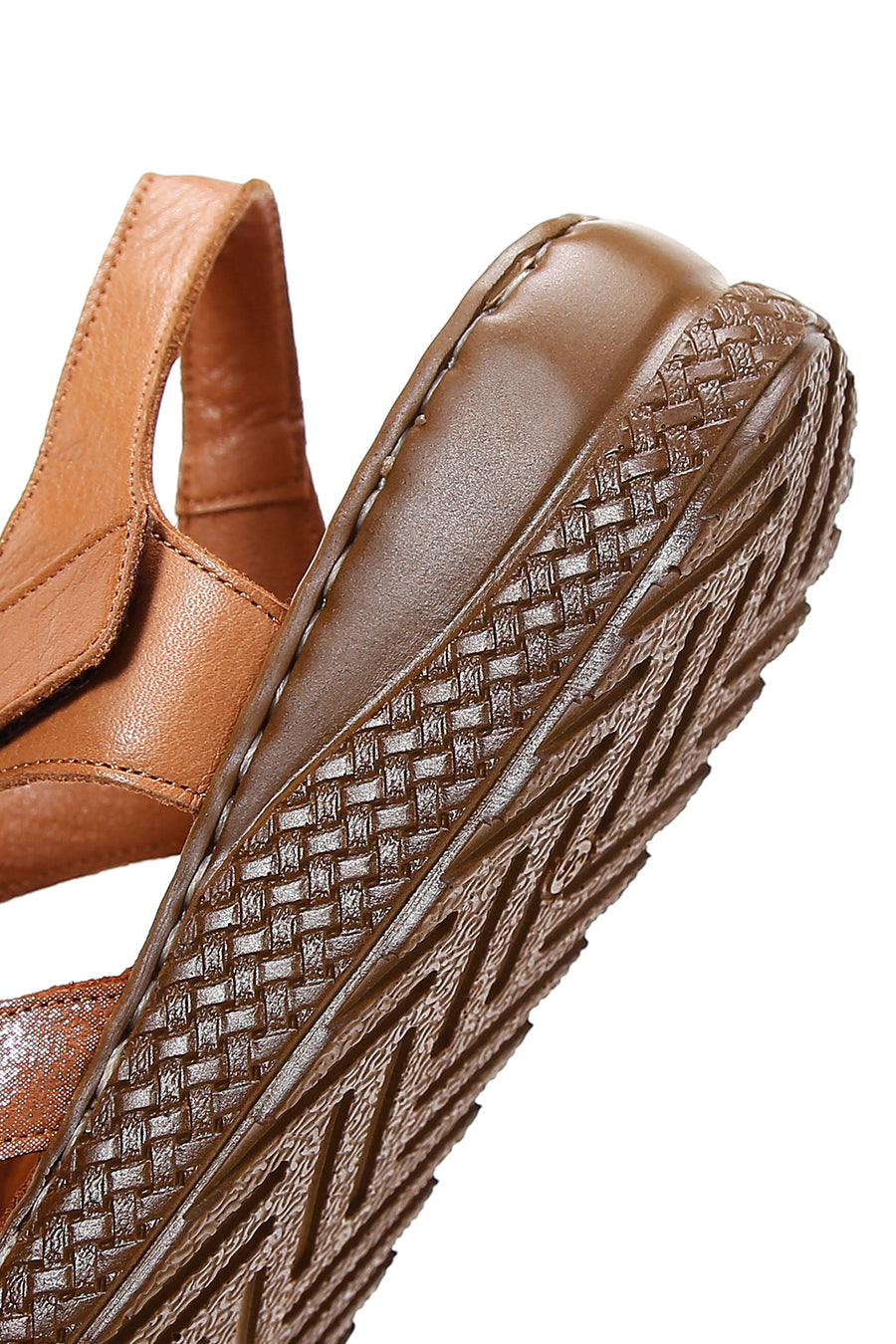 Women's Tan Leather Comfort Sandals
