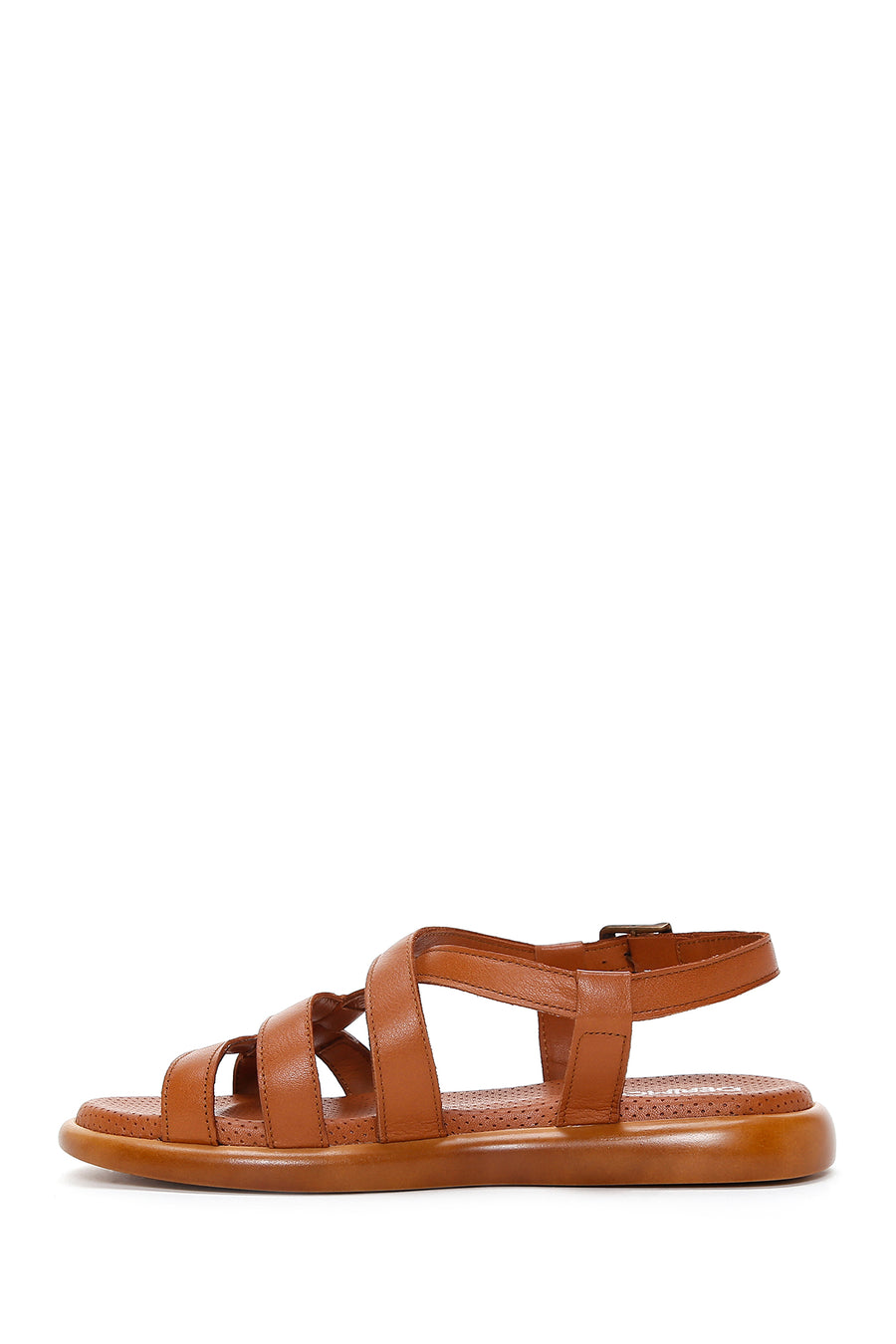 Women's Tan Leather Comfort Sandals