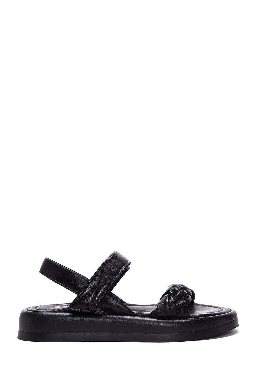 Women's Black Leather Comfort Sandals 23SFD360918 | Derimod