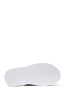 Women's Blue Leather Comfort Slippers | Derimod
