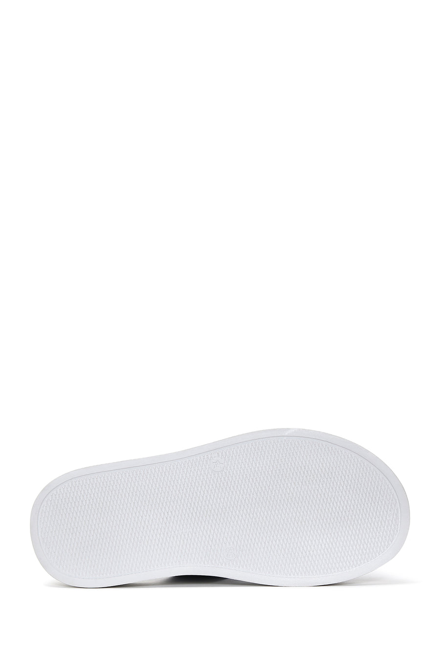 Women's Blue Leather Comfort Slippers
