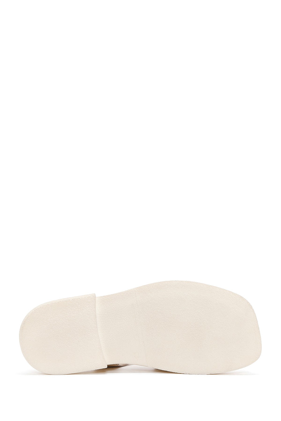 Women's Beige Leather Comfort Sandals