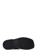 Women's Black Leather Comfort Sandals | Derimod