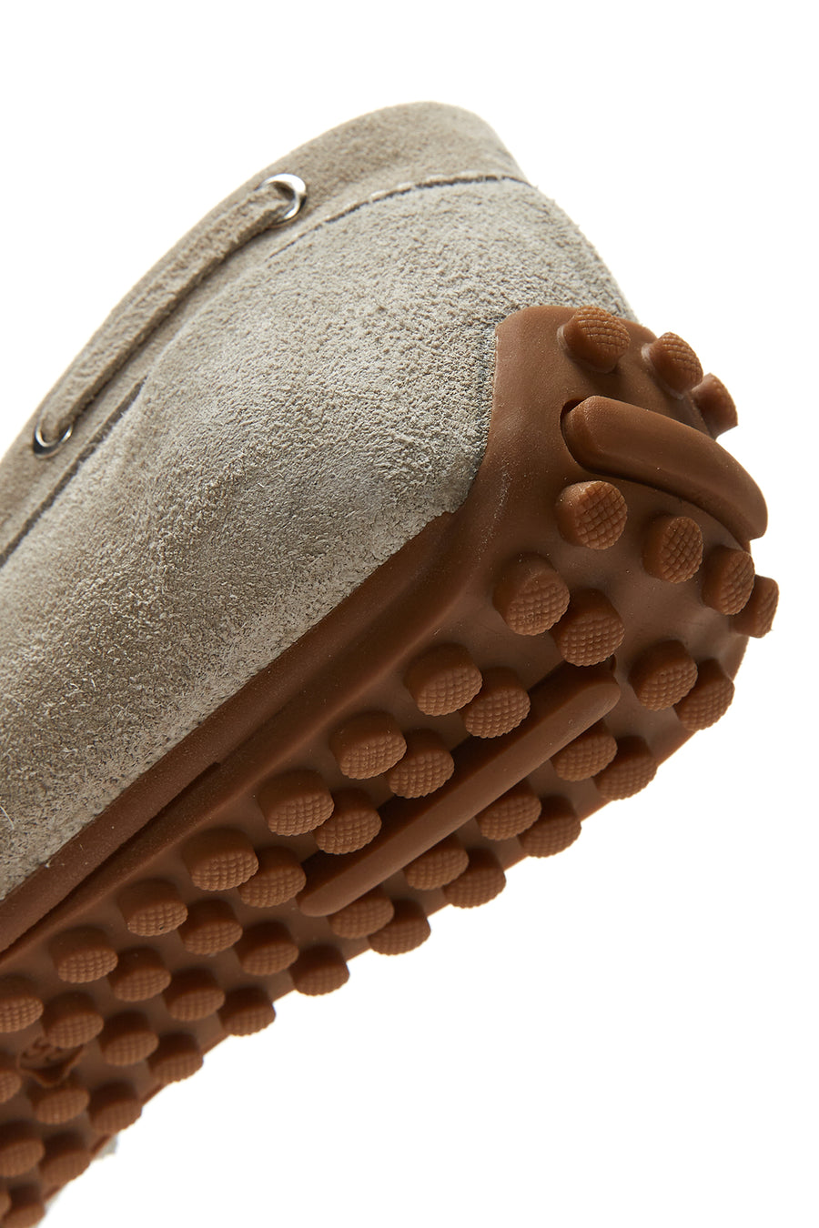 Women's Beige Suede Leather Tasseled Loafer