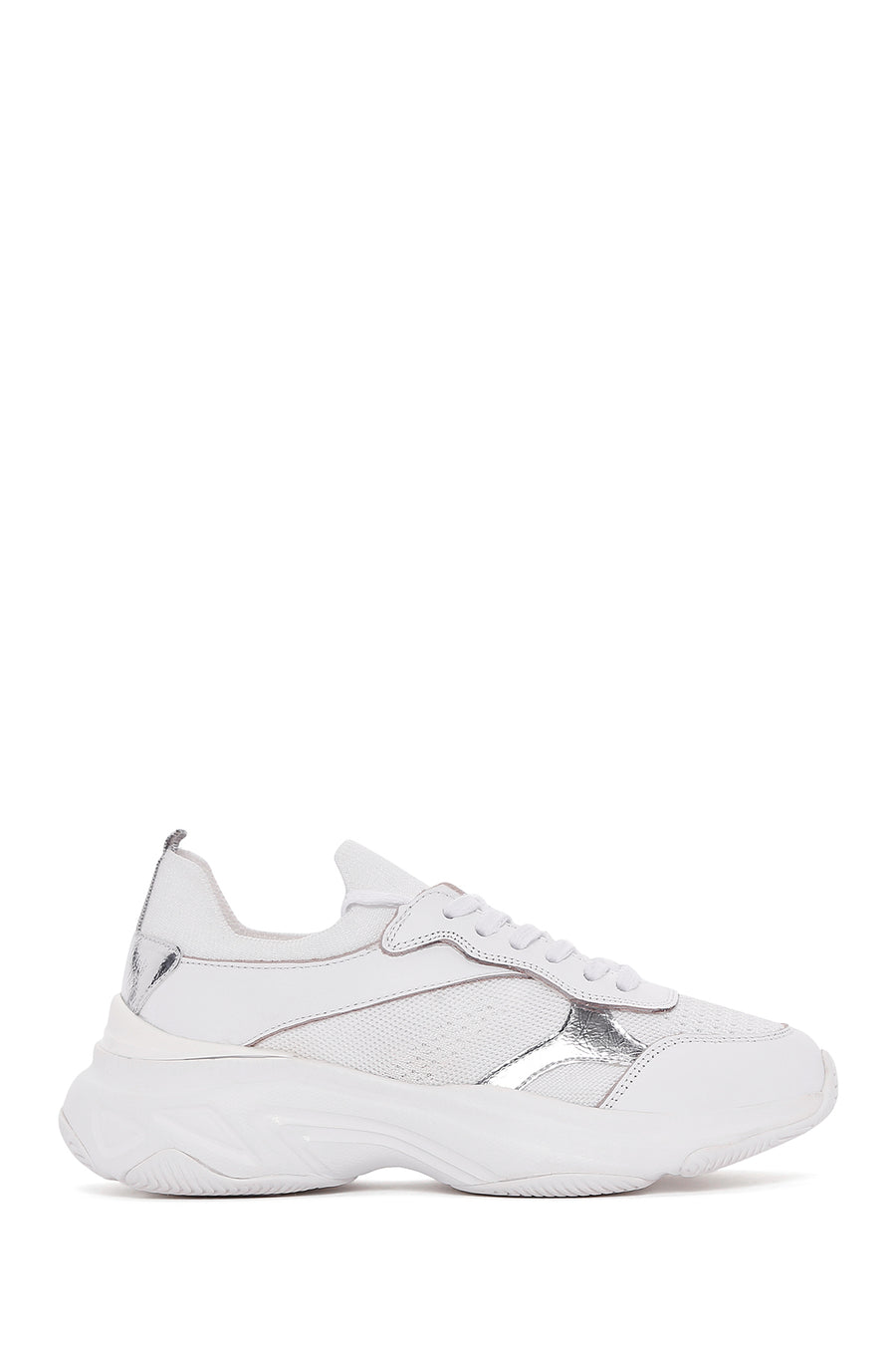 Kadın Beyaz Deri Sneaker 23SFD500214 | Derimod