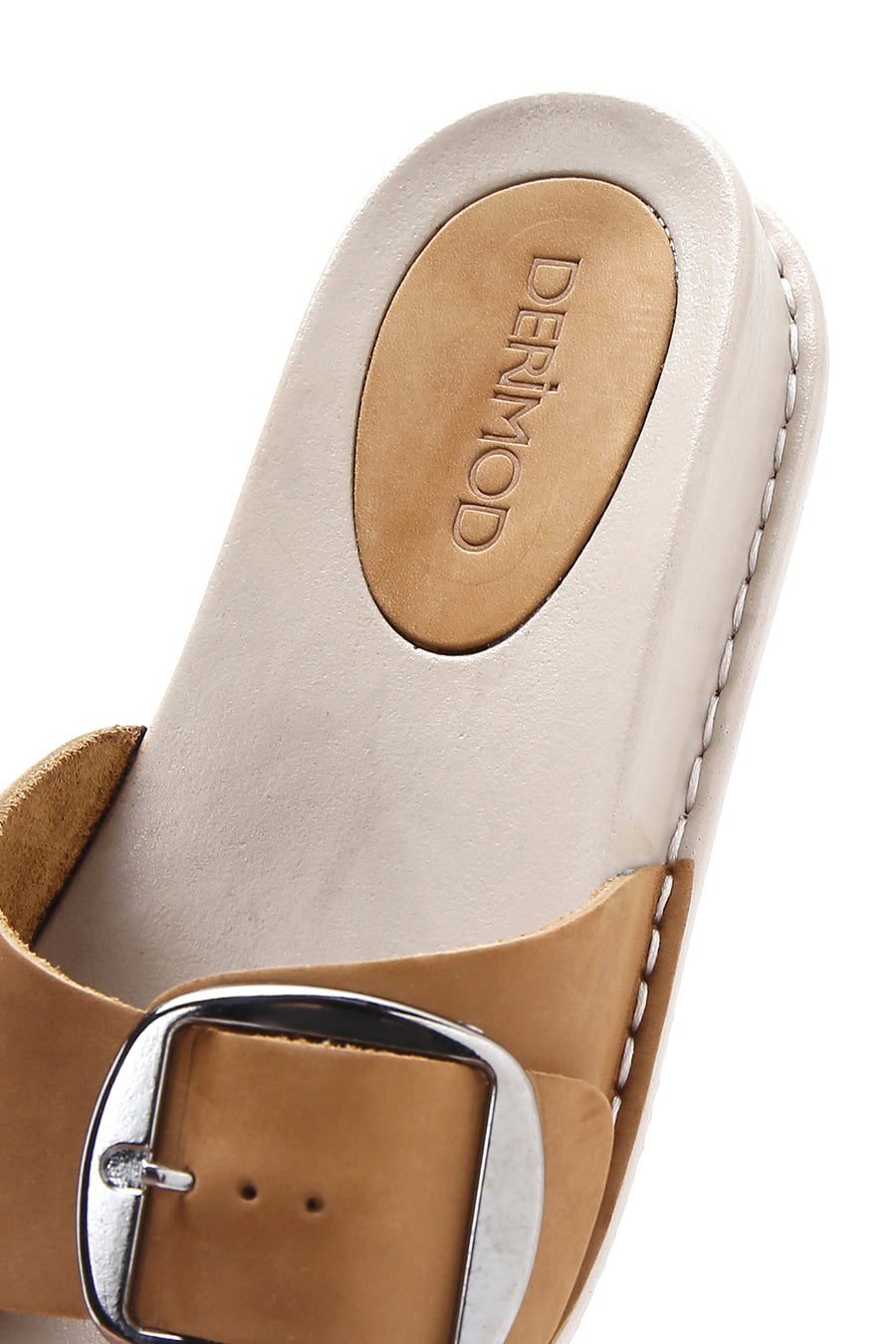 Women's Tan Nubuck Leather Comfort Slippers