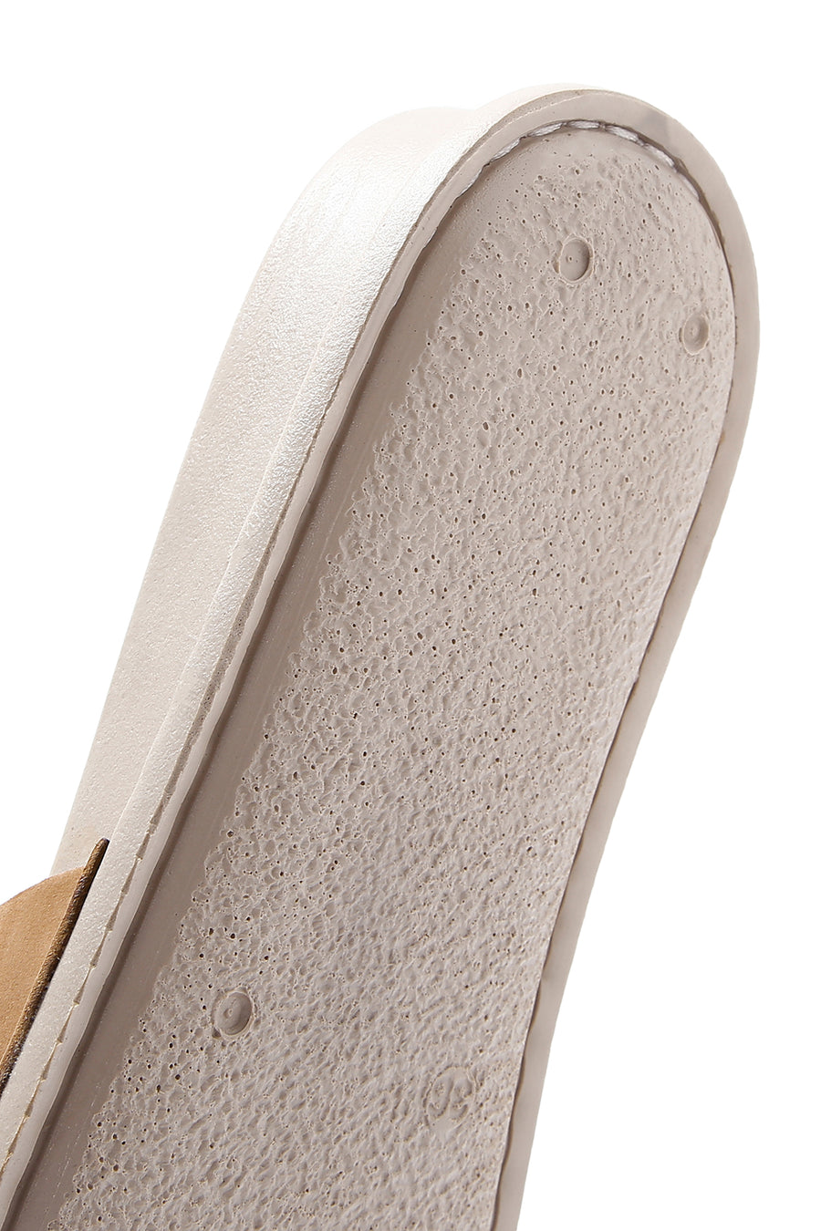 Women's Tan Nubuck Leather Comfort Slippers