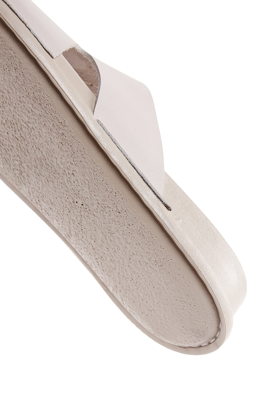 Women's Gray Leather Comfort Slippers