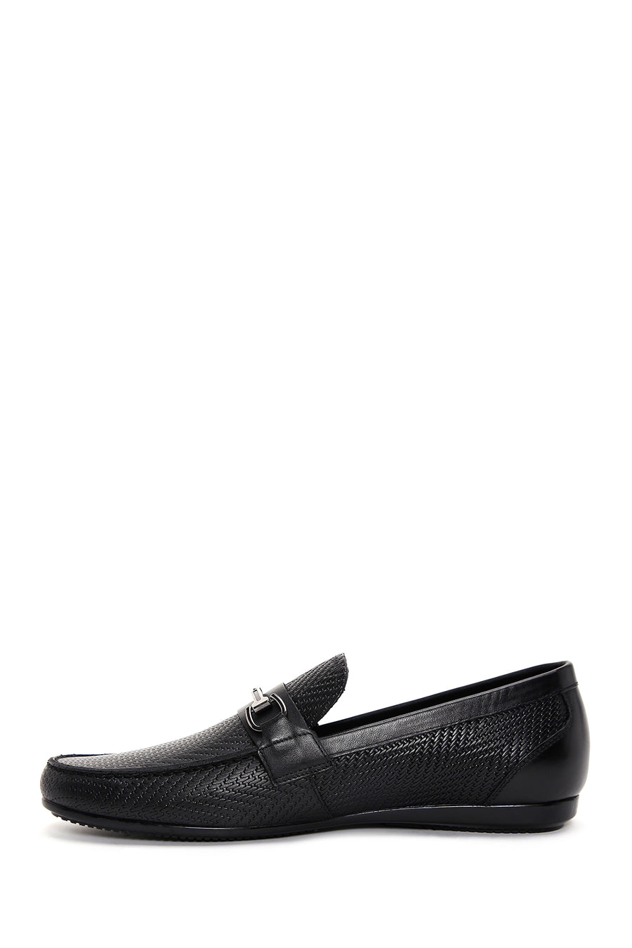 Men's Black Leather Classic Loafer