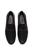 Men's Black Leather Classic Loafer | Derimod