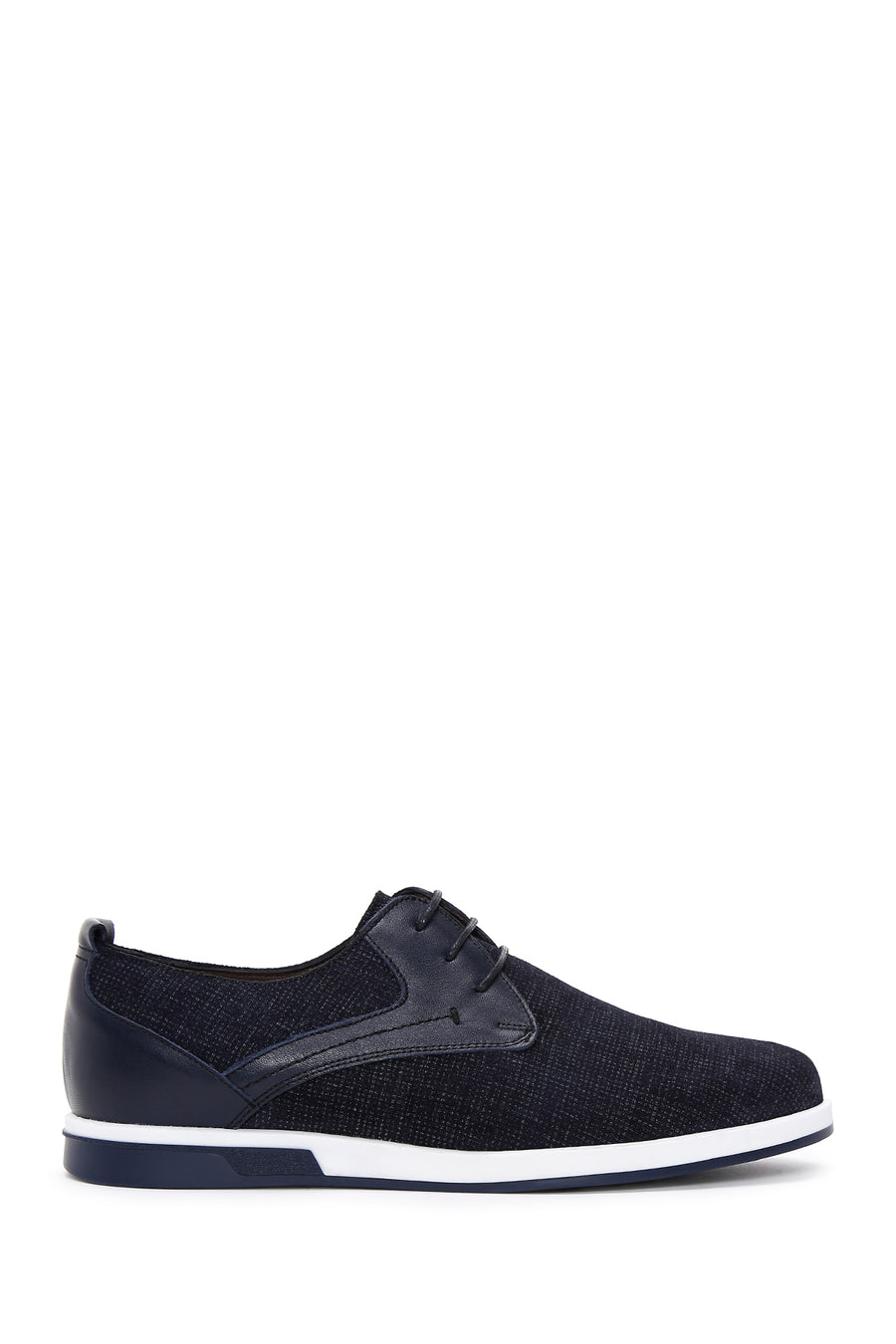 Erkek Lacivert Deri Casual Ayakkabı 23SFD602414 | Derimod