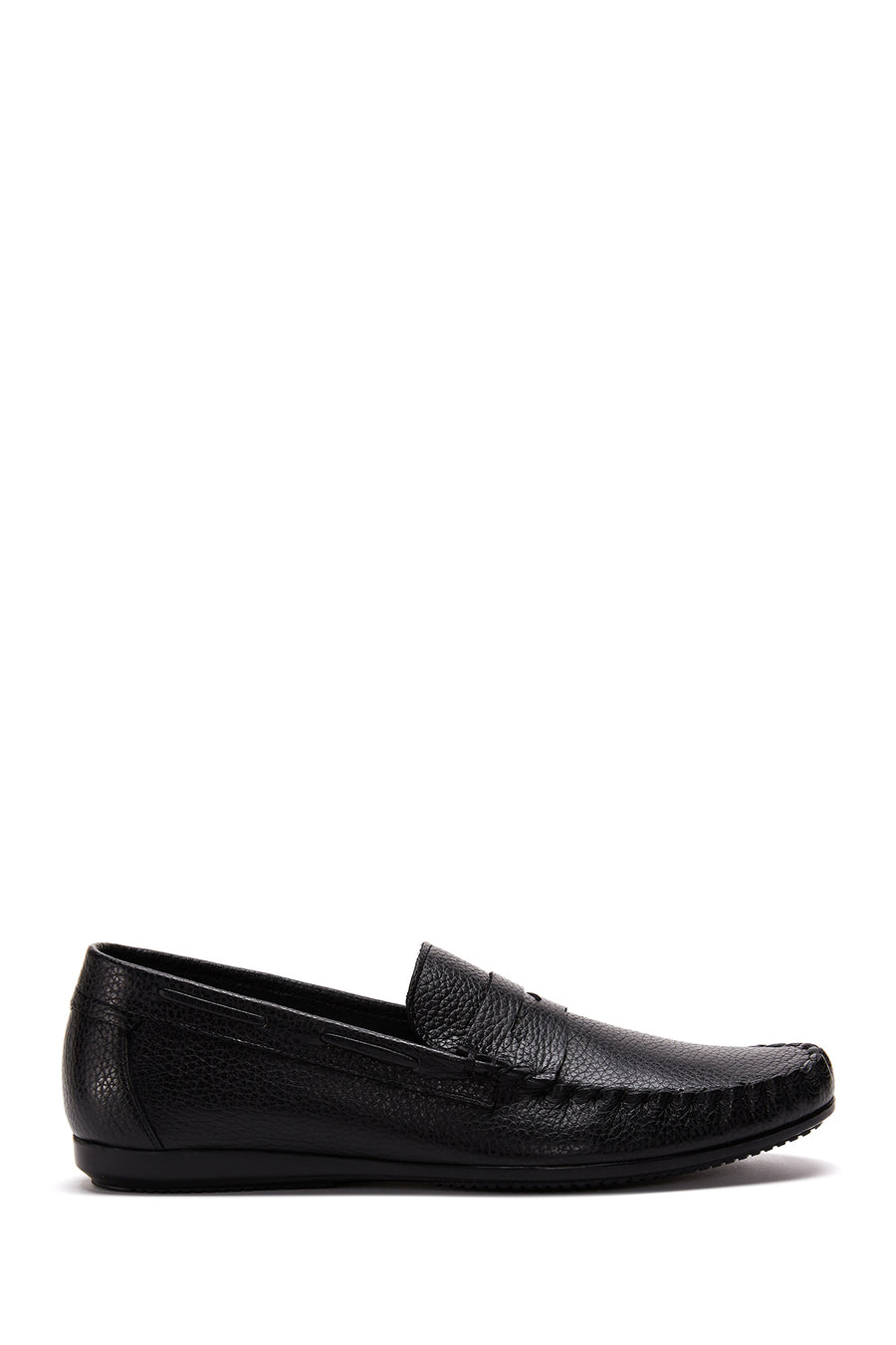 Men's Black Leather Casual Loafer 23SFD6025FT | Derimod