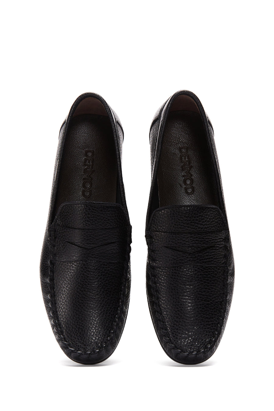 Men's Black Leather Casual Loafer