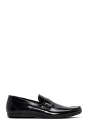 Erkek Siyah Rugan Deri Klasik Loafer | Derimod