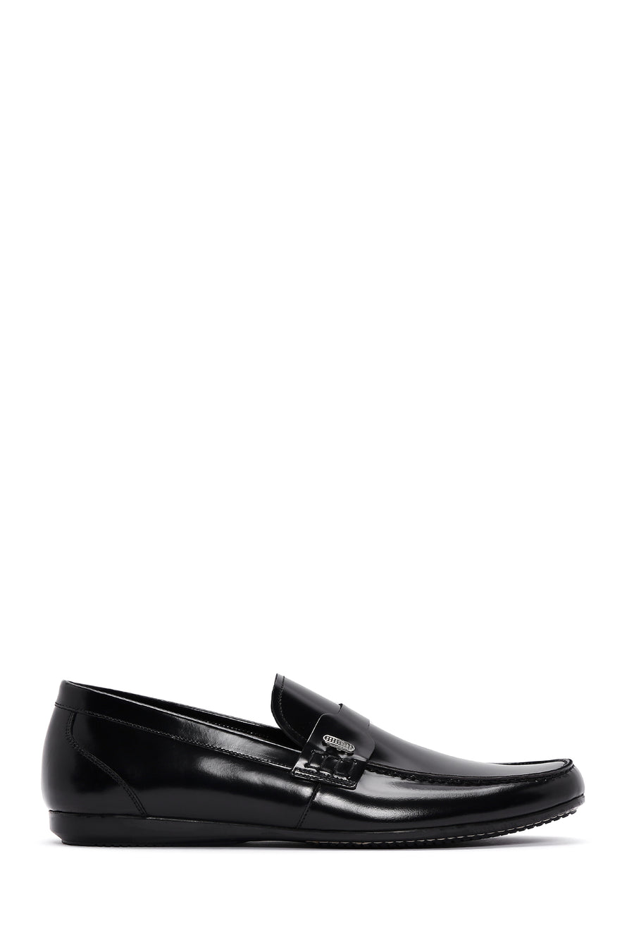 Erkek Siyah Rugan Deri Klasik Loafer 23SFD603522 | Derimod