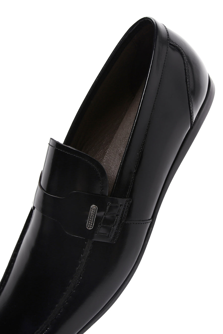 Erkek Siyah Rugan Deri Klasik Loafer