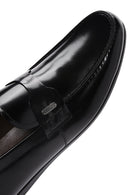Erkek Siyah Rugan Deri Klasik Loafer | Derimod