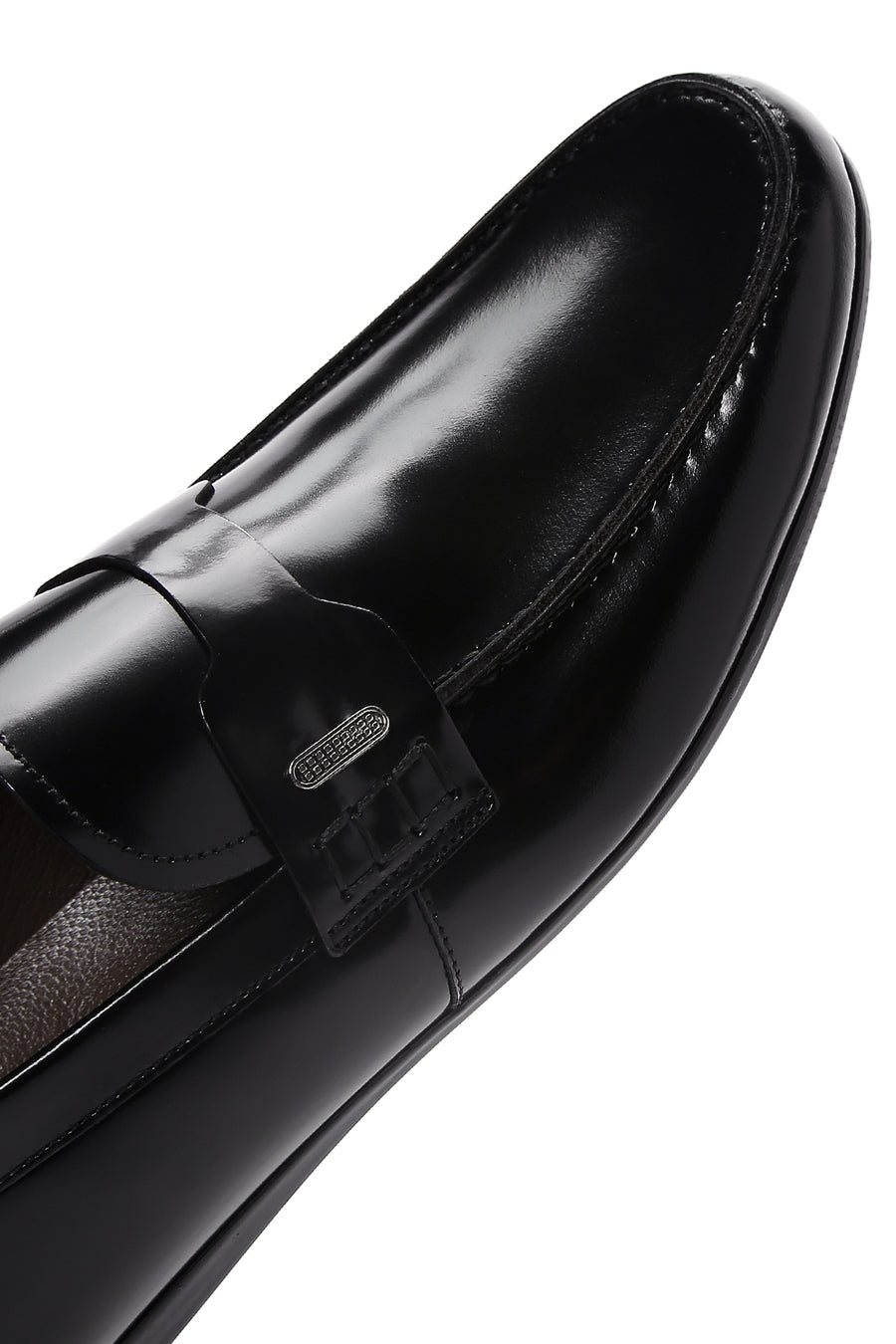 Erkek Siyah Rugan Deri Klasik Loafer