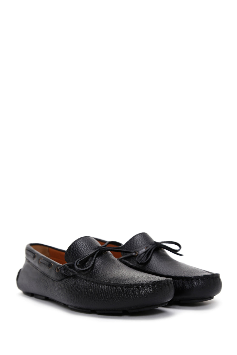 Men's Black Leather Casual Loafer