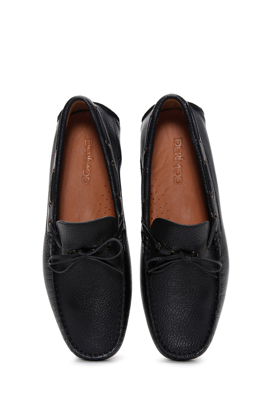 Men's Black Leather Casual Loafer