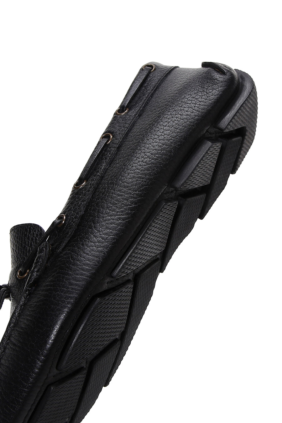 Men's Black Leather Casual Loafer