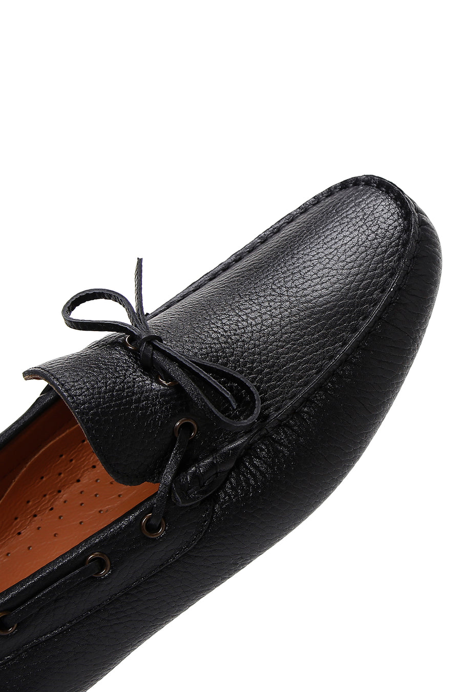 Men's Black Leather Casual Loafer
