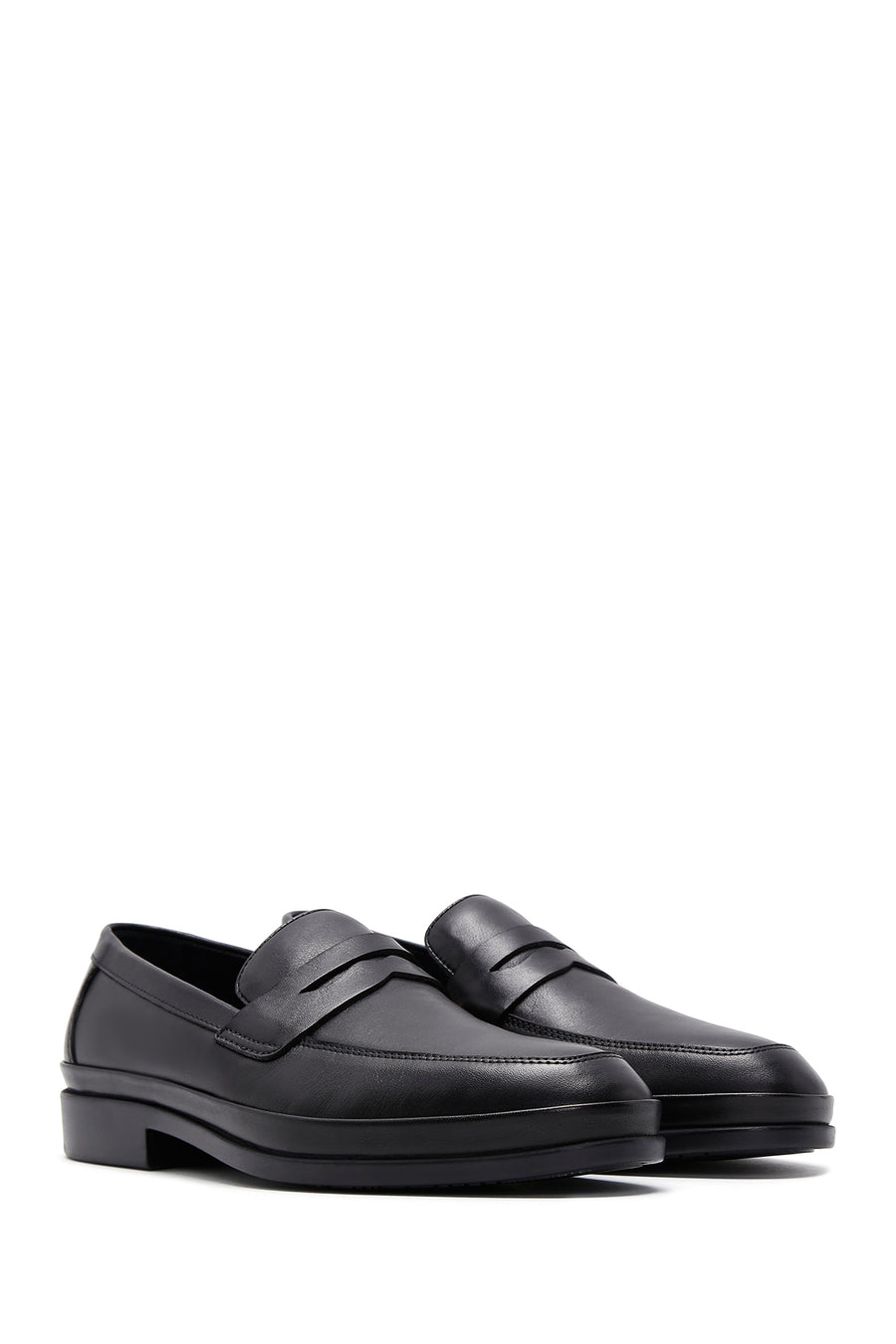 Erkek Siyah Deri Klasik Loafer