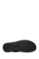 Men's Black Leather Sandals | Derimod