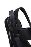 Men's Black Leather Sandals | Derimod