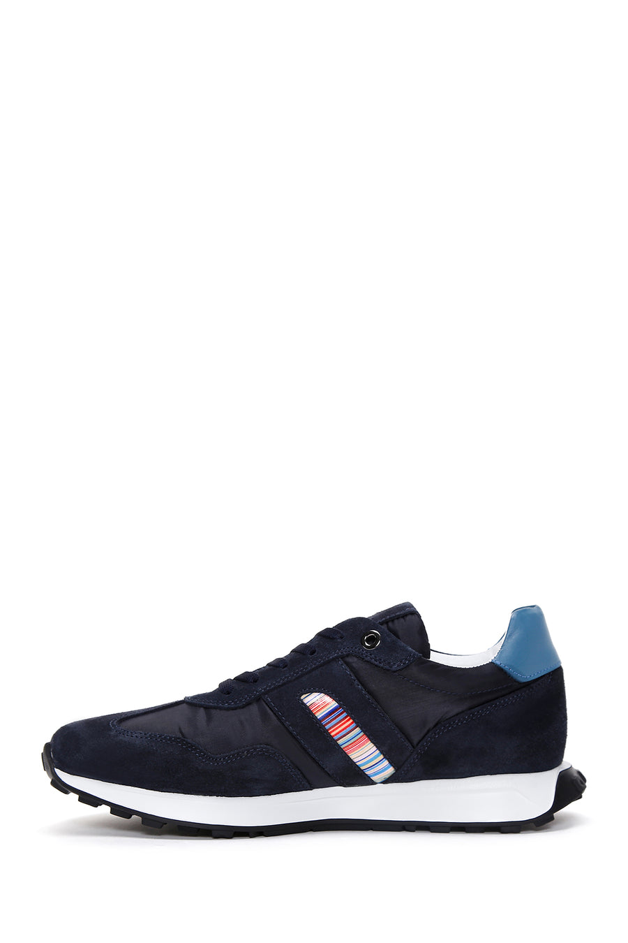 Men's Navy Blue Suede Leather Detailed Sneaker