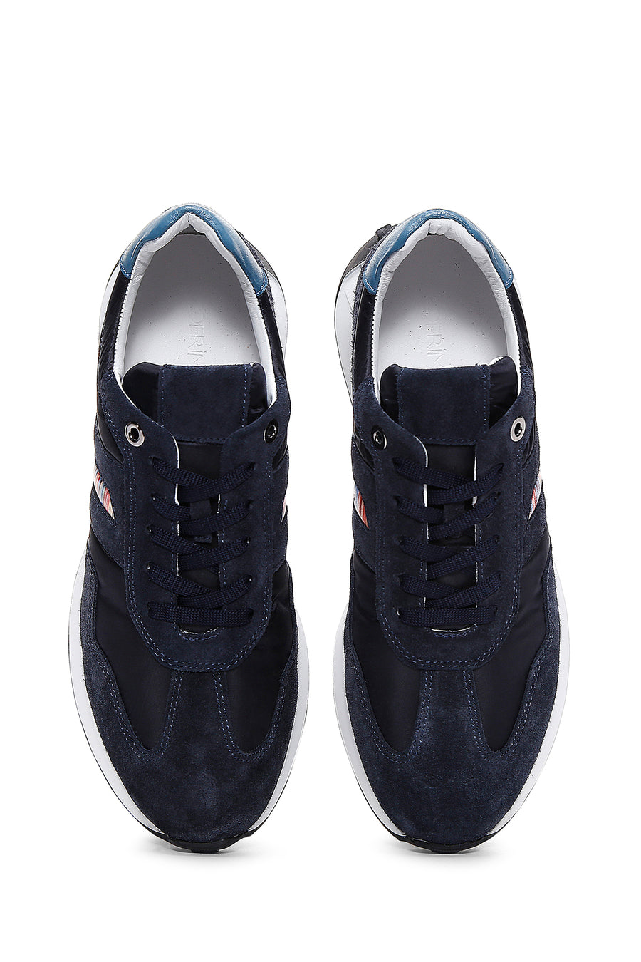 Men's Navy Blue Suede Leather Detailed Sneaker