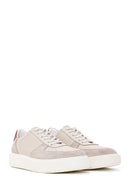 Erkek Bej Kalın Tabanlı Deri Sneaker | Derimod