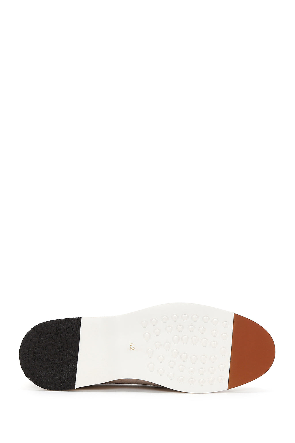 Erkek Bej Süet Deri Casual Spor Loafer